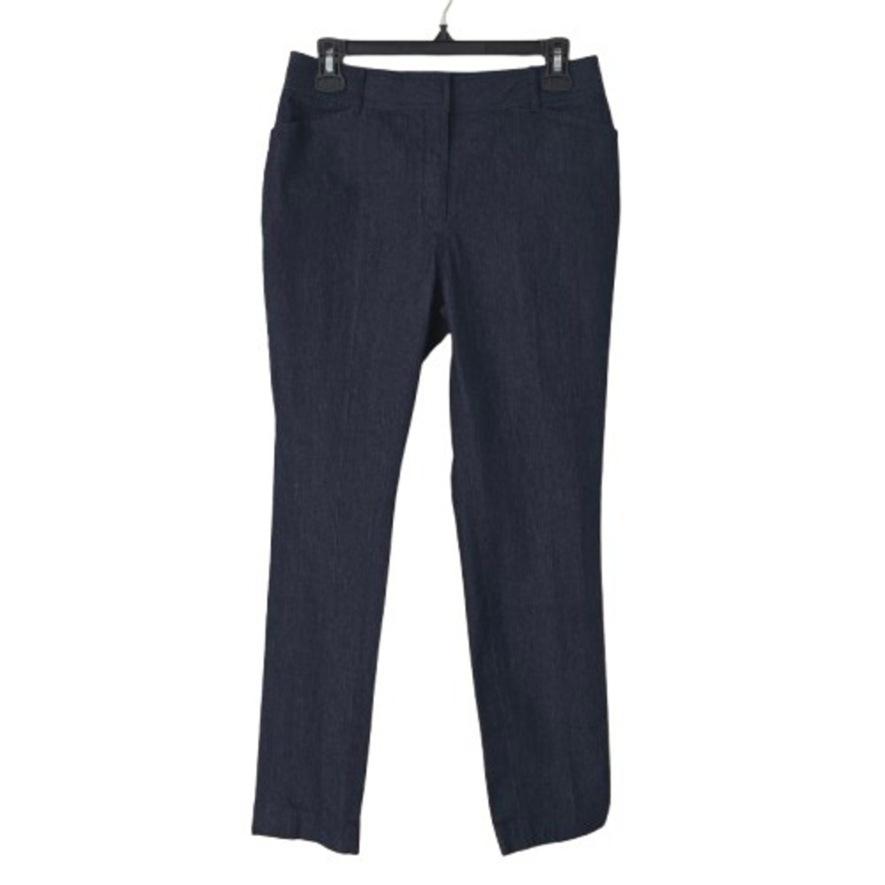 Brooks Brothers Pants Straight Mid Rise Dark Wash Stretch Preppy Office Womens 4 - Picture 1 of 9